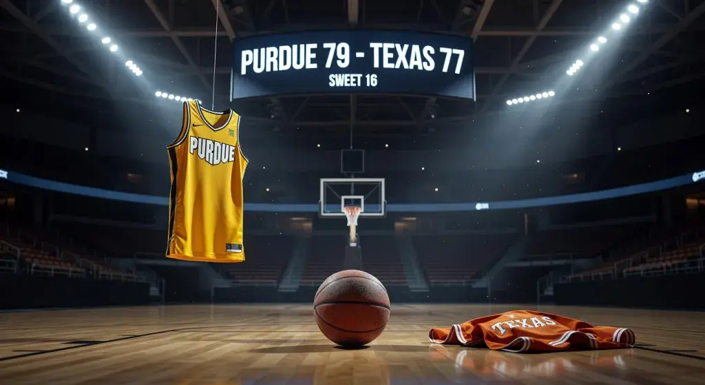 Purdue defeats Texas 79-77 in Sweet 16 of 2026 NCAA men's basketball tournament