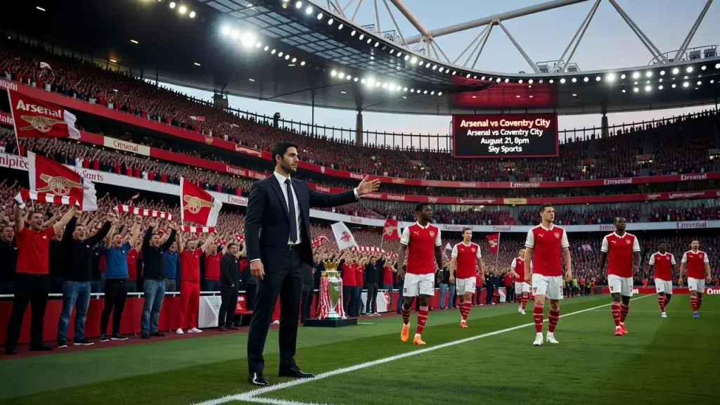 Arsenal Open 2026/27 Premier League Title Defence Against Promoted Coventry