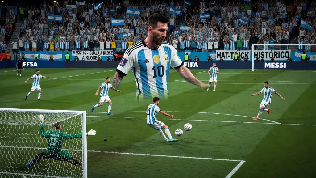 Messi Scores First World Cup Hat-Trick to Equal Klose's All-Time Record