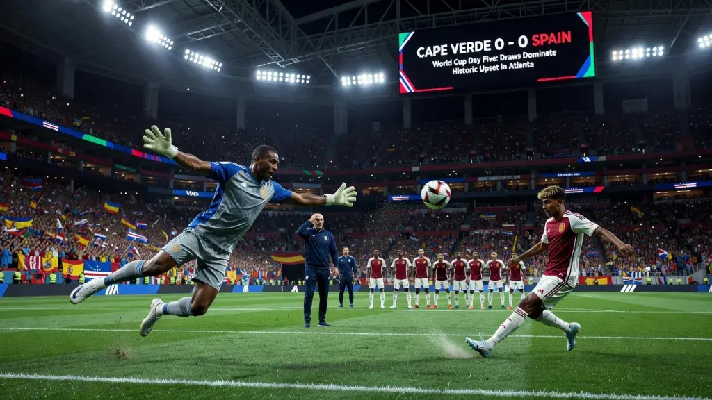 Cape Verde Stun Spain as Draws Dominate World Cup Day Five