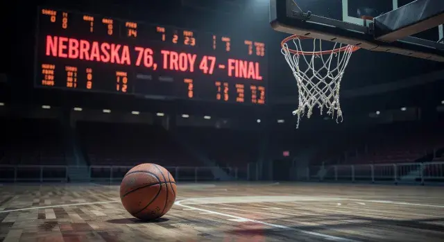 Nebraska Defeats Troy 76-47 for First NCAA Tournament Win