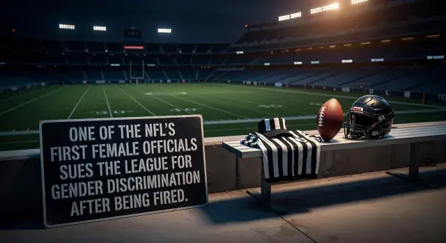 One of the NFL's first female officials sues the league for gender discrimination after being fired